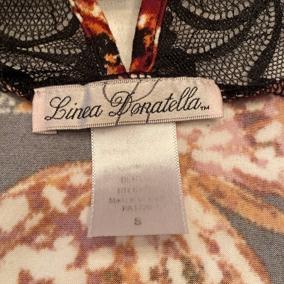 Linea Donatella Butterfly Print Nightgown Lingerie size Small - Picture 8 of 11